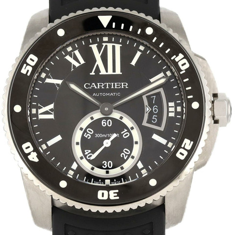 卡地亞 Calibre de Diver W7100056 SS 自動腕錶