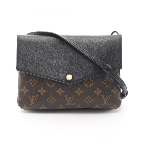 LOUIS VUITTON 雙肩包 M50185 Monogram 棕色黑色二手斜背包 LV