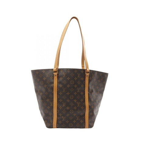 LOUIS VUITTON Sac Shopping Monogram 手提包 M51108 PVC 棕色 二手 女款