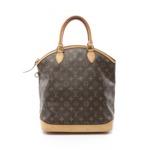 LOUIS VUITTON Lockit 垂直字母手提包 M40103 PVC 棕色二手女士