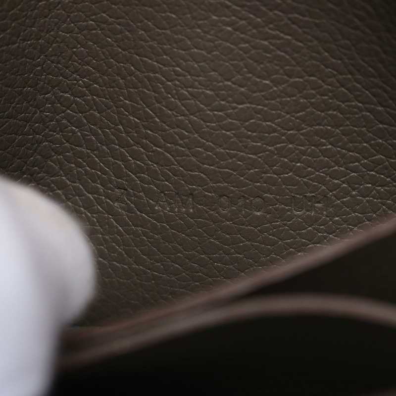 HERMES Roulis 超薄雙折皮夾 Z Evercolor 灰色 Etain 二手 GHW-4