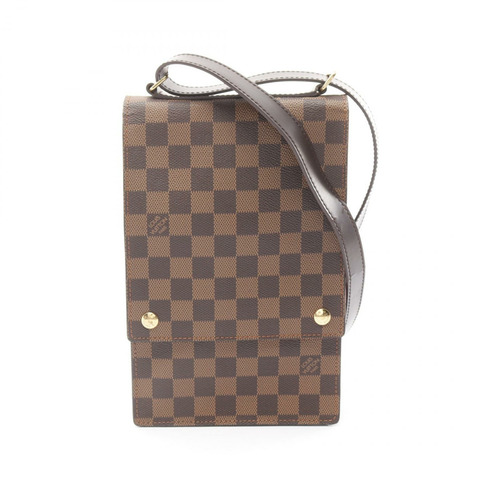 路易威登 Portobello 單肩斜背包 N45271 Damier 皮革 Ebene 二手