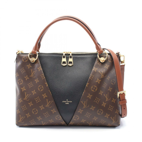 LOUIS VUITTON Monogram V Tote MM 手提單肩包 M43948 帆布皮革 Noir LV