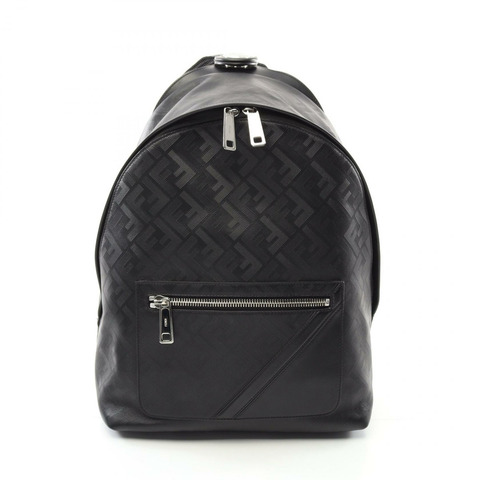 FENDI Chiado Shadow Diagonal 背包 7VZ076 APDO F0GXN 皮革黑色二手男士