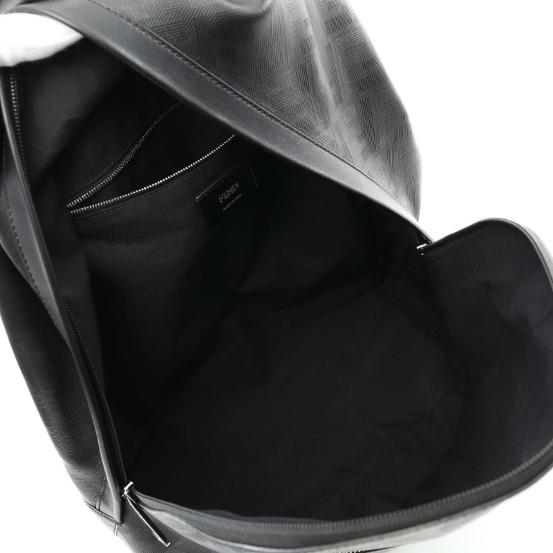 FENDI Chiado Shadow Diagonal 背包 7VZ076 APDO F0GXN 皮革黑色二手男士-2