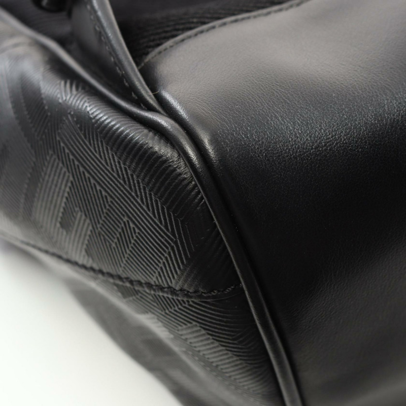 FENDI Chiado Shadow Diagonal 背包 7VZ076 APDO F0GXN 皮革黑色二手男士-5