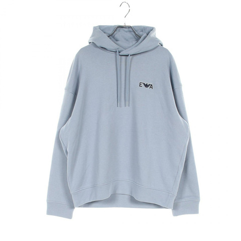 Emporio Armani 連帽衫 3R1MDC 棉藍色二手男款