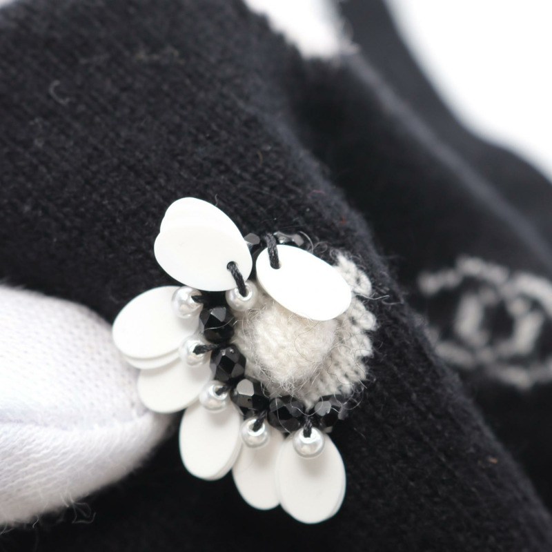 香奈兒 (CHANEL) 抹胸上衣 P75022K10748 羊絨黑白二手女款 #34-7