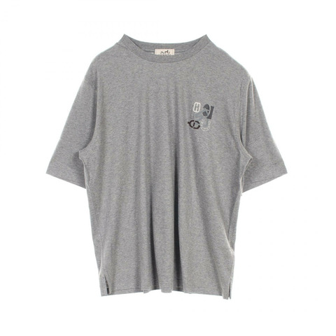 HERMES H-puzzle T卹 H557930HA 棉質灰色 二手 男款 尺寸 M