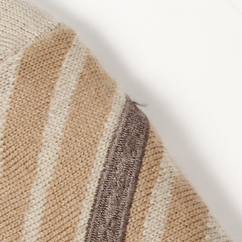 愛馬仕 (HERMES) MORS A JOUETS 刺繡針織毛衣 4H2662DD 羊毛 米色 二手 #36-5