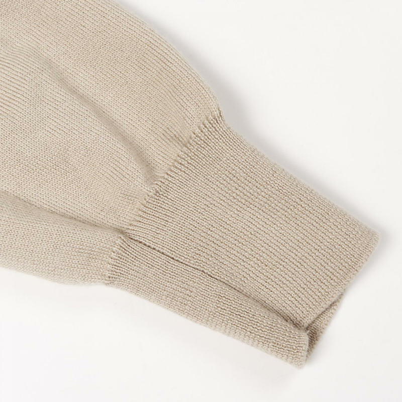 愛馬仕 (HERMES) MORS A JOUETS 刺繡針織毛衣 4H2662DD 羊毛 米色 二手 #36-6