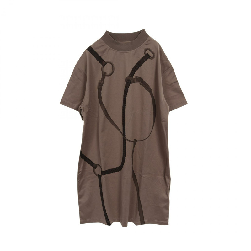 HERMES Coach Remix 連身裙 5E4523DN 棉棕色 #38 二手女士-0