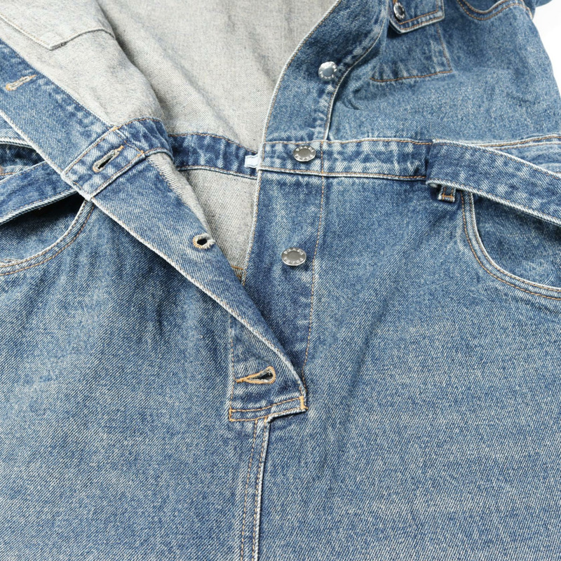 PRADA 牛仔連身褲 GFZ017 棉質 藍色 二手 女款 #36-5