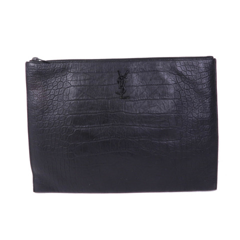 SAINT LAURENT 牛皮皮革Clutch手拿包