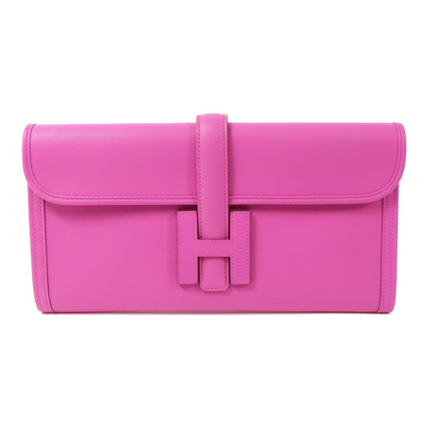 HERMES Swift皮革Jige PM手拿包​L3 Rose Purple