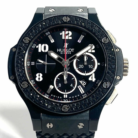 HUBLOT 301.CV.130.RX.110 背透鏤空 Big Bang 黑魔法鑽石腕錶男士腕錶橡膠陶瓷