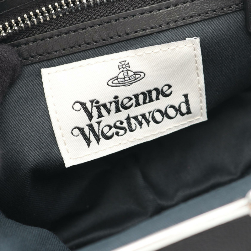 Vivienne Westwood Granny 2Way 鏈條單肩包 聚氨酯/PU 黑色 全新-3