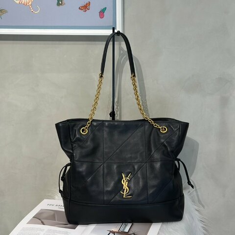 YSL Jamie shopping bag - 中號黑金