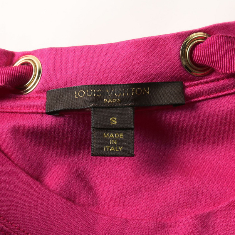LOUIS VUITTON T卹 S 尺寸 短袖 棉質 粉紅色 二手-2