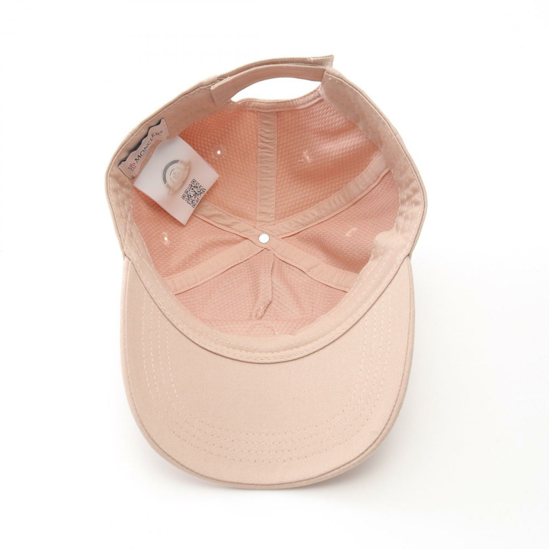 MONCLER BERRETTO 棒球帽 3B70310 帆布 粉紅色 二手 男女通用-2