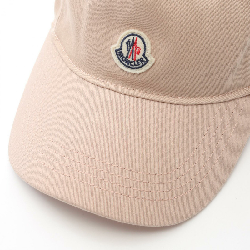 MONCLER BERRETTO 棒球帽 3B70310 帆布 粉紅色 二手 男女通用-6