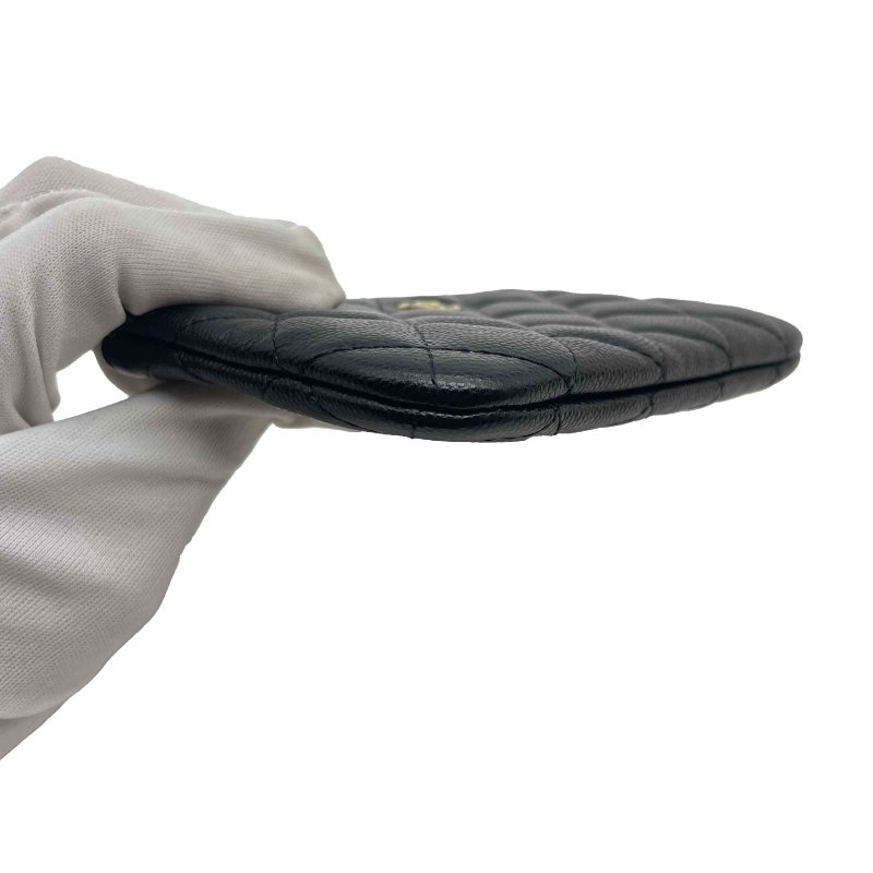 CHANEL 黑金荔枝一字錢包-2