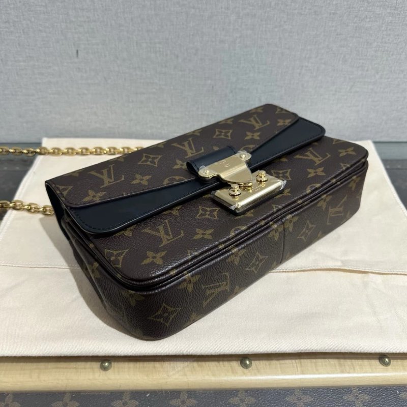 LV Marceau老花黑金扣郵差包 芯片款 24.5*15*6.5 99新 配件塵袋-4