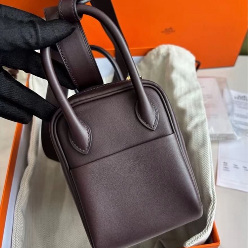 Hermes🌟Mini Lindy一代❤️馬鞍紅金扣❤️全套有單🌟99.5新🌟Swift皮🌟已Hold🌈-2
