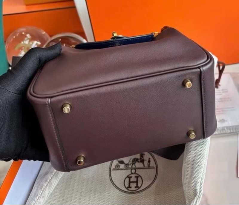 Hermes🌟Mini Lindy一代❤️馬鞍紅金扣❤️全套有單🌟99.5新🌟Swift皮🌟已Hold🌈-4