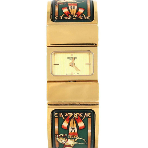 愛馬仕 Roque Enamel GP LO1.201 石英腕錶