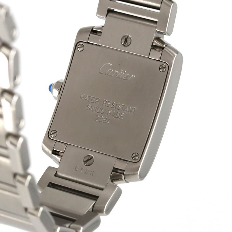 卡地亞 Tank Francaise SM W51008Q3 SS 腕錶石英-7