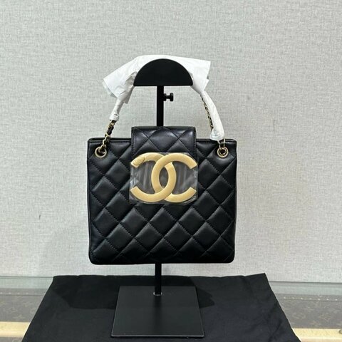 CHANEL黑金雙c大logo肩背斜背包 20*18*3 全新閒置配件塵袋