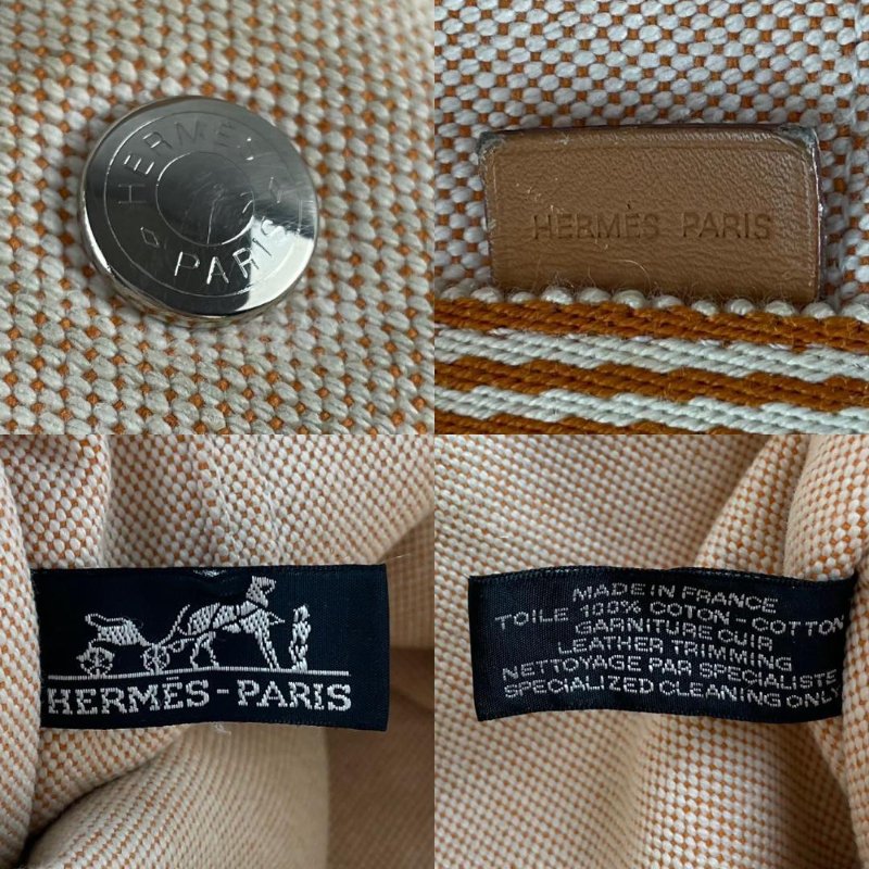 🟧[狀況良好] //🟧HERMES🟧//愛馬仕手提帆布包/橙色-1