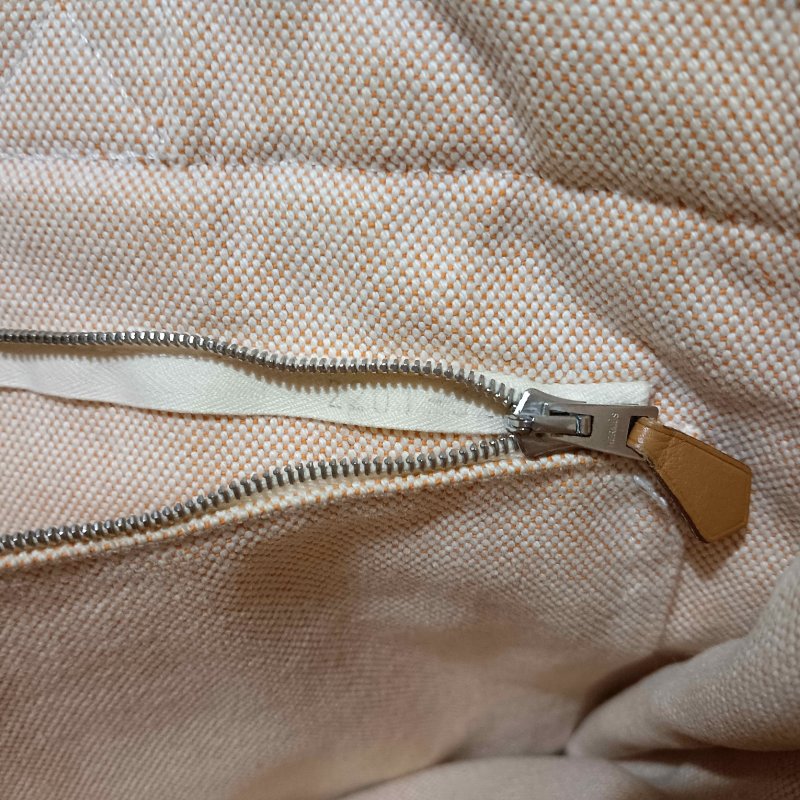 🟧[狀況良好] //🟧HERMES🟧//愛馬仕手提帆布包/橙色-19