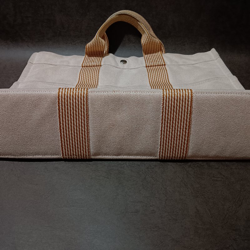 🟧[狀況良好] //🟧HERMES🟧//愛馬仕手提帆布包/橙色-22