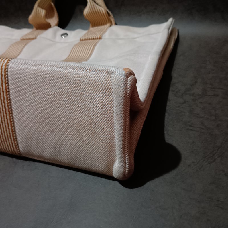 🟧[狀況良好] //🟧HERMES🟧//愛馬仕手提帆布包/橙色-23