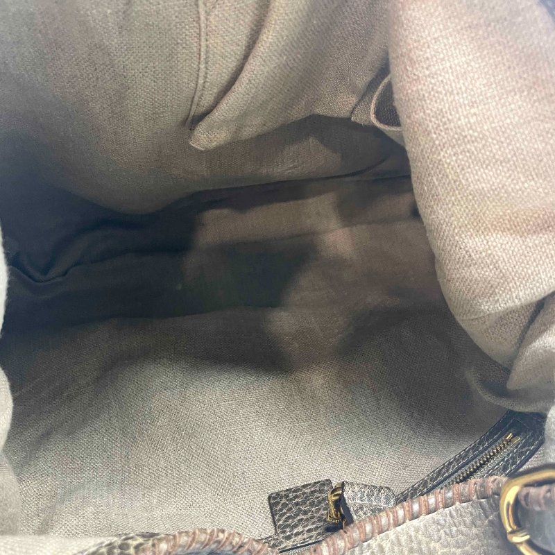 GUCCI咖啡色竹節賈姬二用包-6