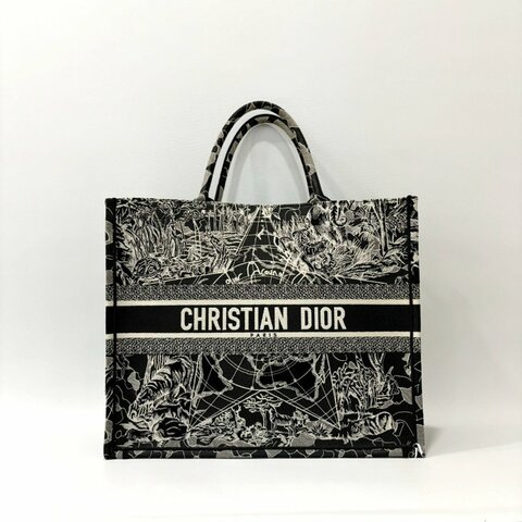 DIOR 環遊世界系列刺繡大號BOOK TOTE