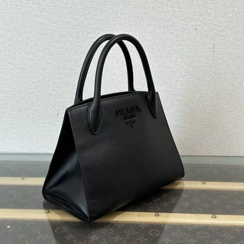 PRADA Monochrome手提肩背斜背包 26*19*14 98新-1