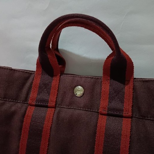 🟥很美的狀態/HERMES/🟥/愛馬仕/小手提袋/帆布包-3