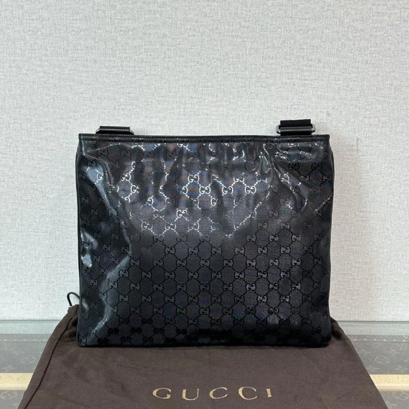 GUCCI 水晶皮郵差斜背包35*29 98新 配件塵袋-1
