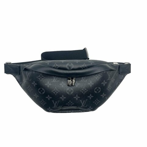 LV 黑字紋Discovery PM胸口包