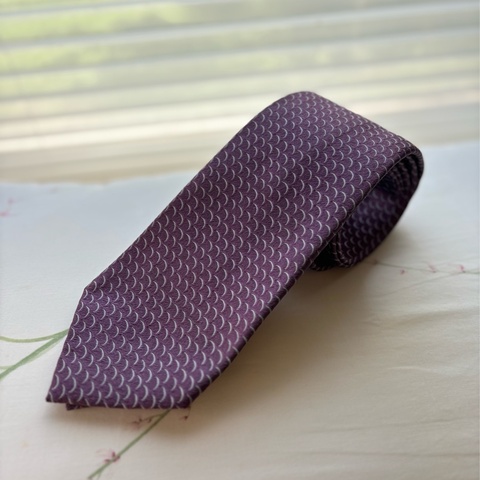 Salvatore Ferragamo 菲拉格慕 男士貴族紫 100%絲質領帶