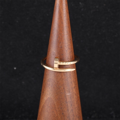 CARTIER(卡地亞) JUSTE UN CLOU 窄版釘子戒指 玫瑰金