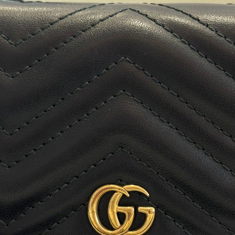 *SHIHNA名牌精品*GUCCI GG Marmont 皮革短夾-1