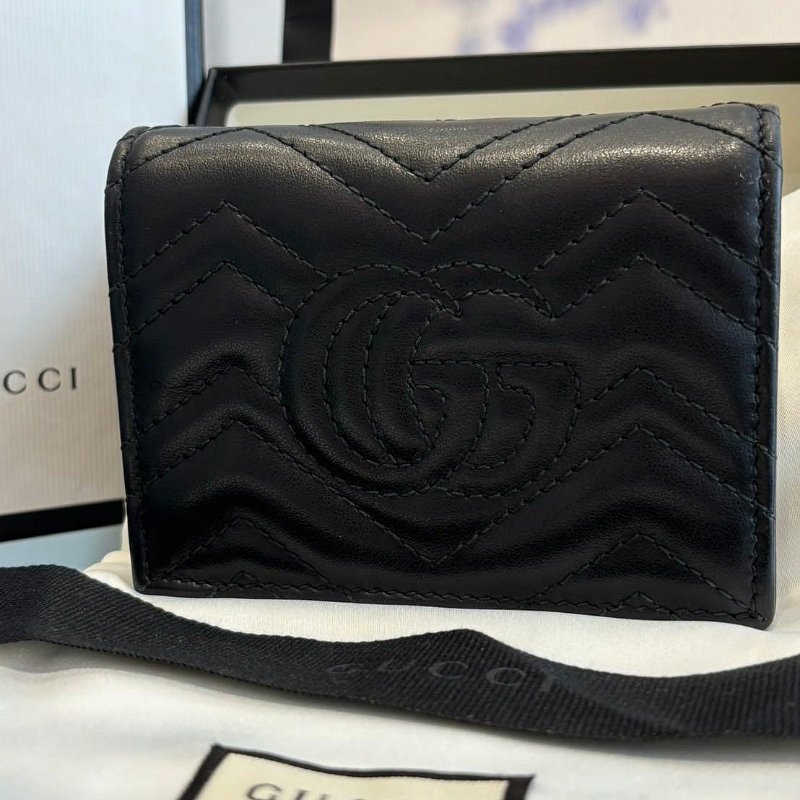 *SHIHNA名牌精品*GUCCI GG Marmont 皮革短夾-5