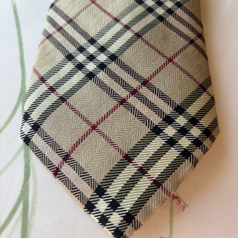 Burberry 博柏利 男士經典格紋 100% 絲質領帶-1