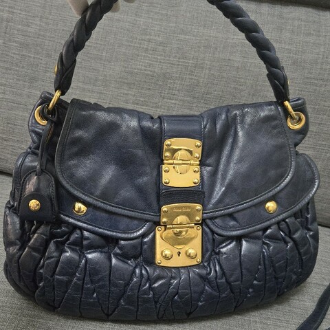 Miu Miu miumiu 可芙兩用包 肩背包 斜背包 斜背包