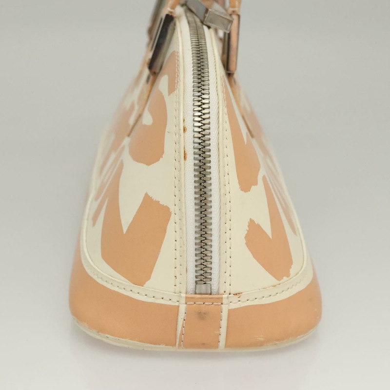 【日本直送】路易威登塗鴉 Alma 橫向手提包 白橙 M92176 正品 117141-5