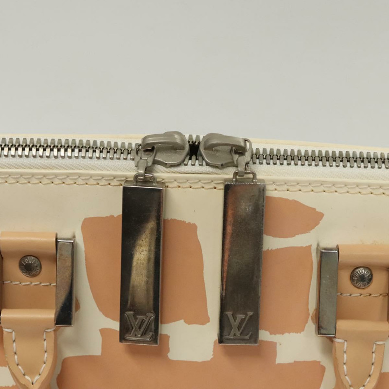 【日本直送】路易威登塗鴉 Alma 橫向手提包 白橙 M92176 正品 117141-15